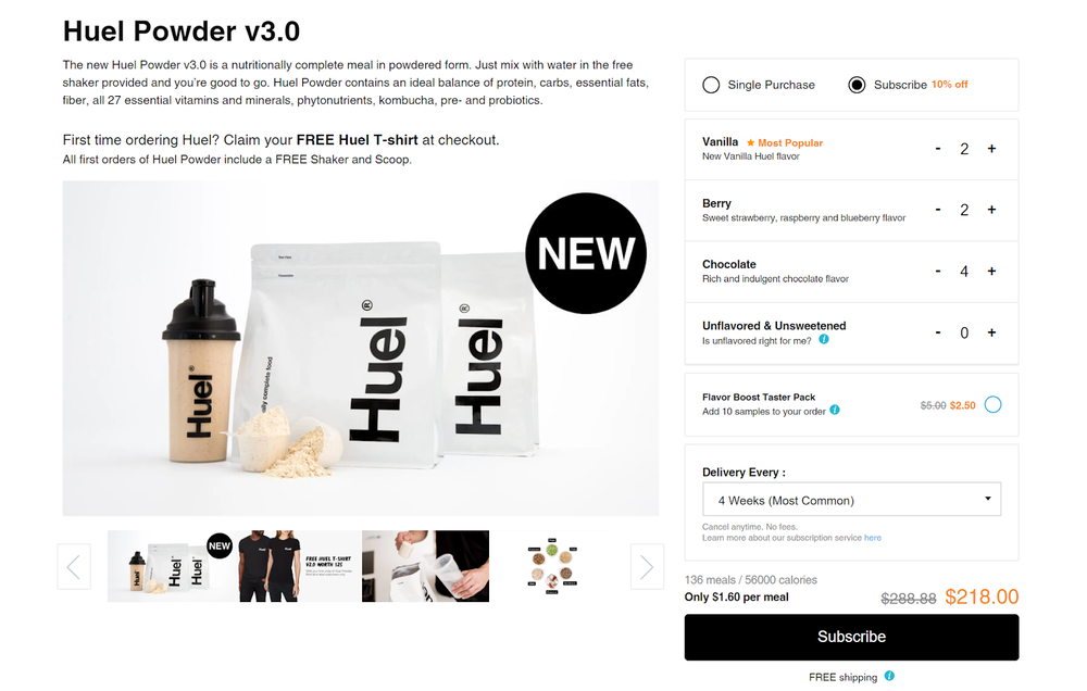 5 Shopify D2C Manufacturers - Huel.