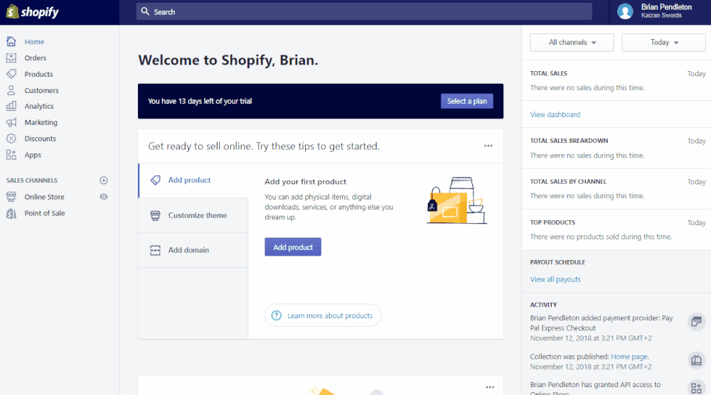 Changing your domain name is a Shopify setup essential.