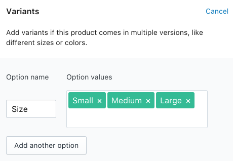 this is how you add How to add variants on Shopify