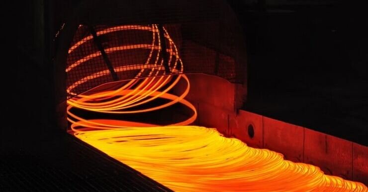 Steel smelting is a perfect example of something that is manufactured with continuous production. The liquid steels enters the process at one end of the factory, and uninterrupted travels through the factory, until it becomes the intended final product.