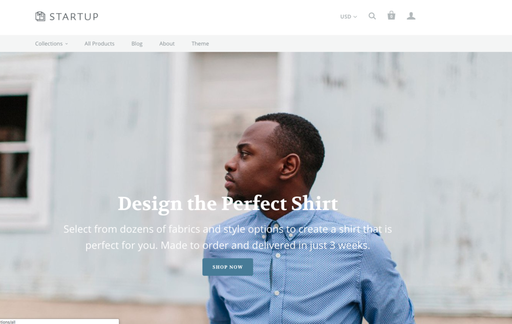Startup is one of those shopify templates it’s hard to forget. So stylish it’ll haunt you in your dreams.