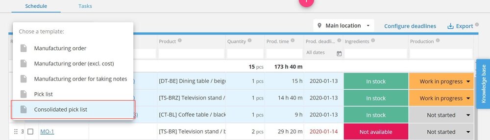 Make screen consolidated HIGHLIGHTED