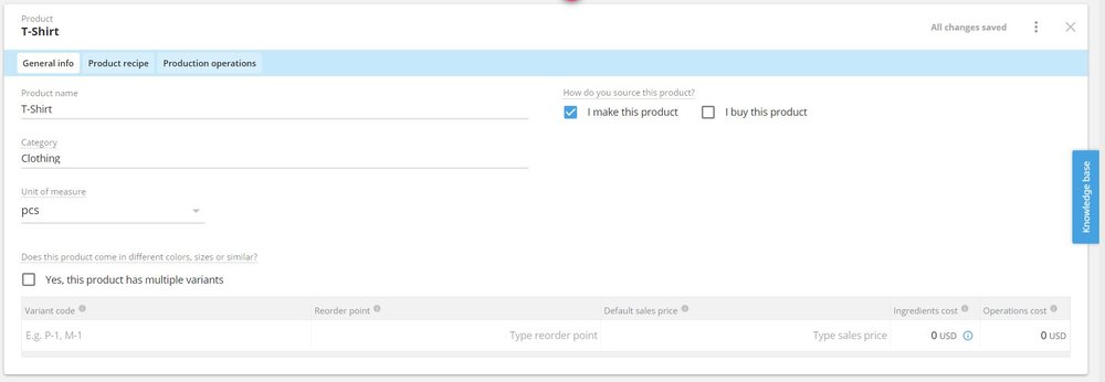How to add variants on Shopify is similar to how you add products onto Katana.