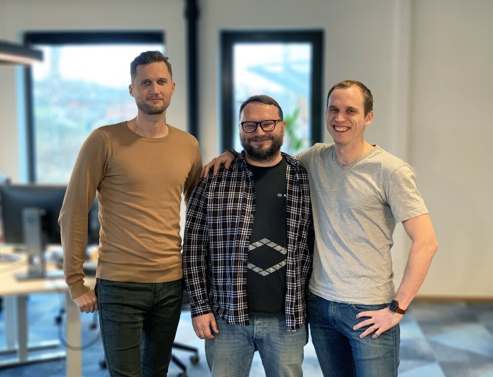 Katana’s Founders From left to right: Kristjan Vilosius, Priit Kaasik, Hannes Kert